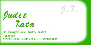 judit kata business card